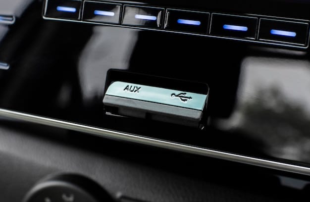 Close-up of the 2025 GMC Sierra HD's interior, highlighting the updated infotainment system with a large touchscreen display, premium leather seats, and refined dashboard design. The image showcases the improved ergonomics and modern features of the cabin.