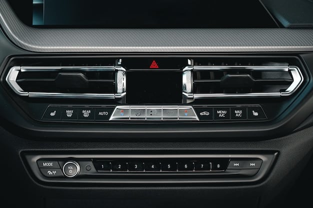 A detailed close-up of the rumored 2025 Ram Dakota's interior, showcasing a modern dashboard design with a large touchscreen infotainment system, premium leather seats with contrasting stitching, and metallic accents. The steering wheel features integrated controls and the Ram logo.