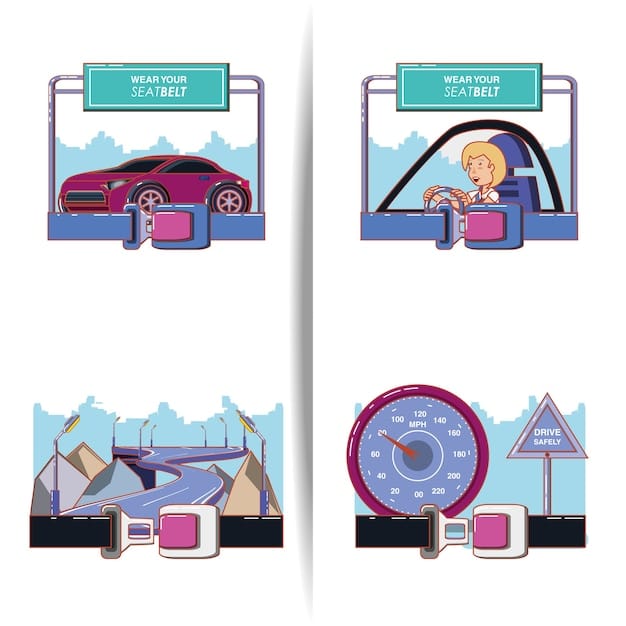 A graphic showcasing the various safety features of the Lordstown Endurance, including airbags, stability control, and driver-assistance systems. The graphic highlights the locations of the airbags within the cabin and provides a brief explanation of each safety feature.