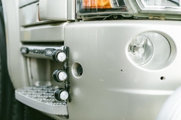 A close-up shot of the Canoo Pickup Truck's modular bed, showcasing various attachment points and accessories. The image highlights the versatility and customization options available to owners.