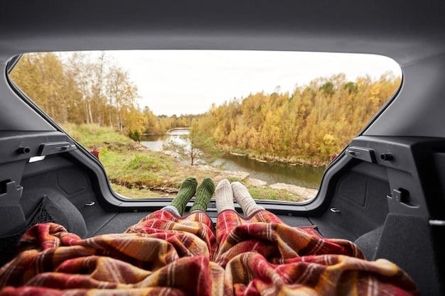 A close-up shot of the interior of the 2025 Volvo V60 Cross Country, focusing on the dashboard and infotainment screen. The image highlights the premium materials, minimalist design, and user-friendly interface of the system. Leather upholstery and wood trim are visible, showcasing the luxurious feel of the cabin.