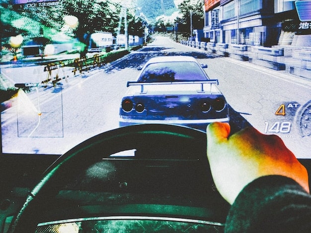 A close-up of the Subaru EyeSight system in action, showing the adaptive cruise control and lane-keeping assist features. The image should highlight the advanced technology and its role in enhancing safety.