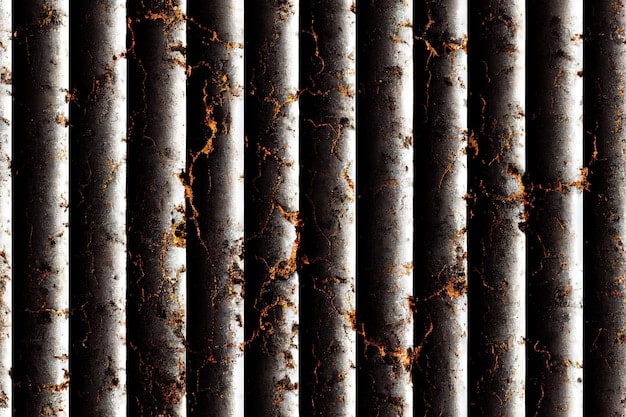 A photograph showcasing a severely corroded radiator, with visible rust and scale buildup. The image is taken at a close-up angle to highlight the extent of the damage. The overall scene is dark, emphasizing the detrimental effects of neglecting radiator maintenance.