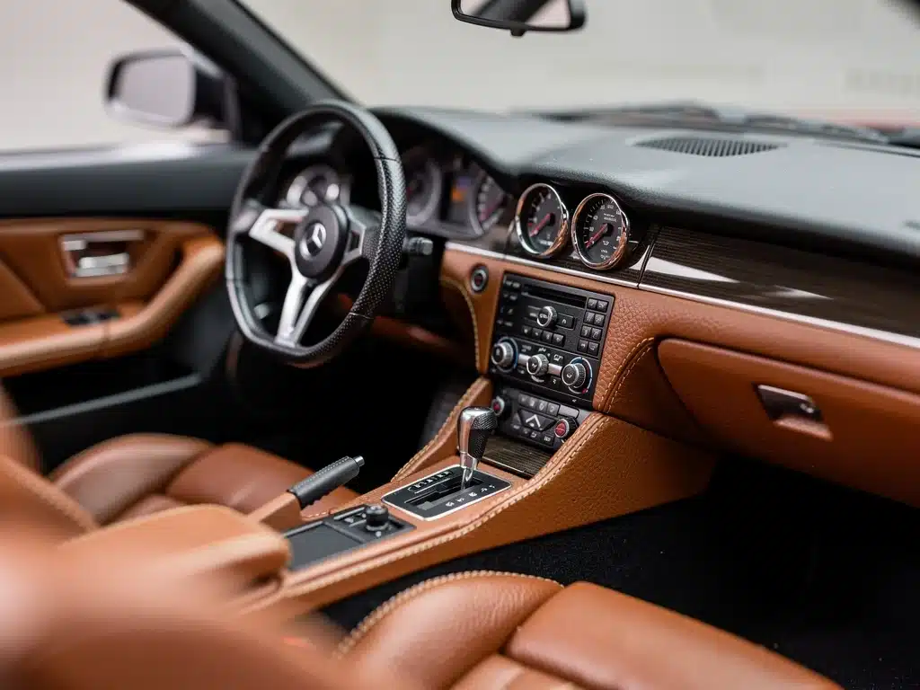 Detailed interior of a 1:18 scale model showcasing advanced craftsmanship.