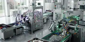 Advanced textile recycling machinery processing apparel waste for sustainability