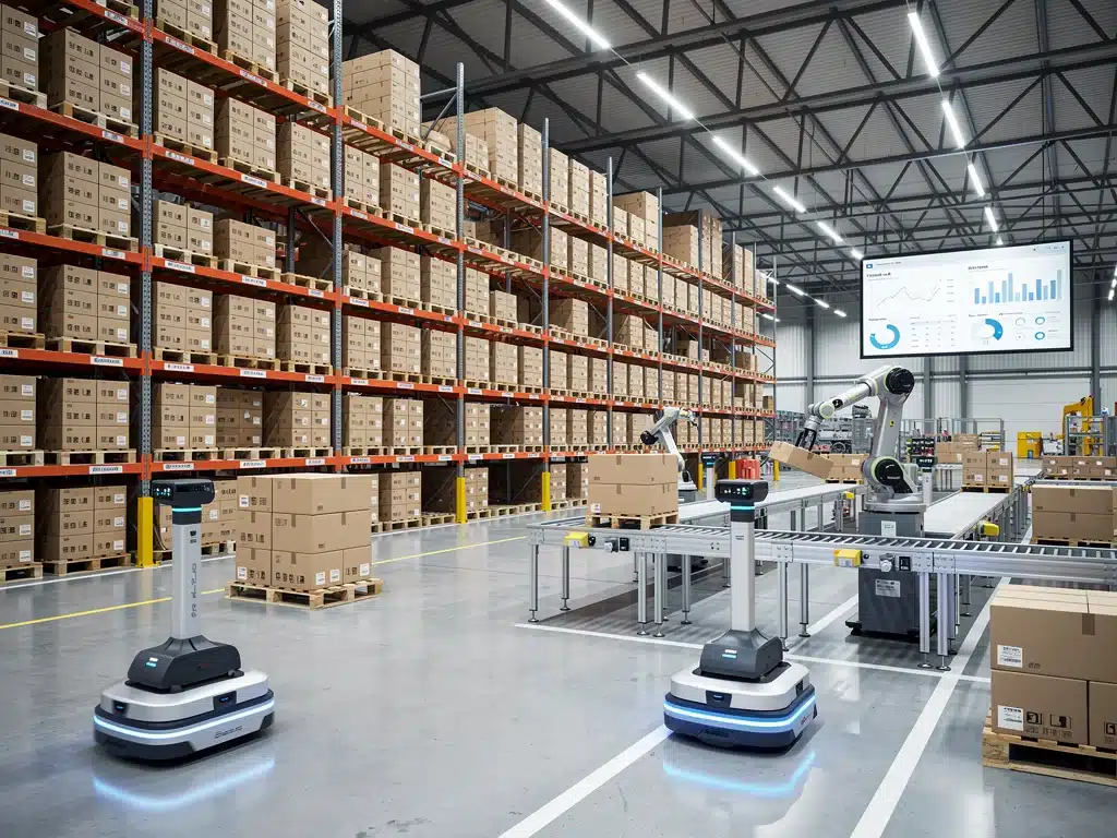 Automated warehouse logistics for apparel inventory management