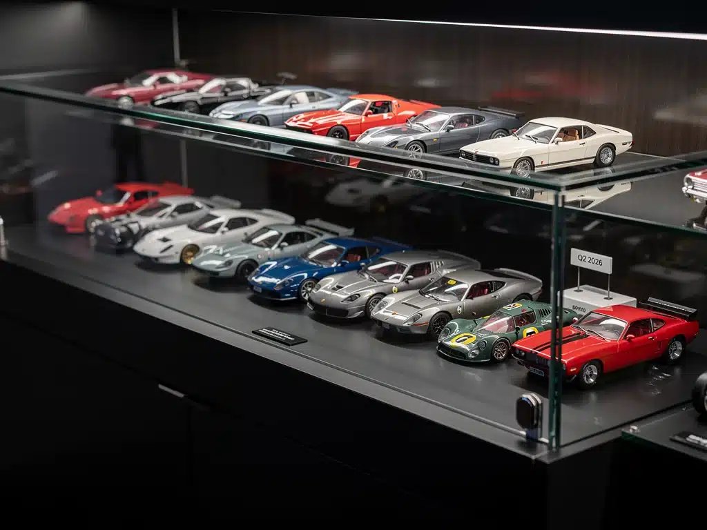 Collector's display anticipating new 2026 scale model releases