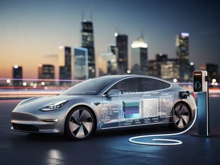 Futuristic electric vehicle charging with solid-state battery technology