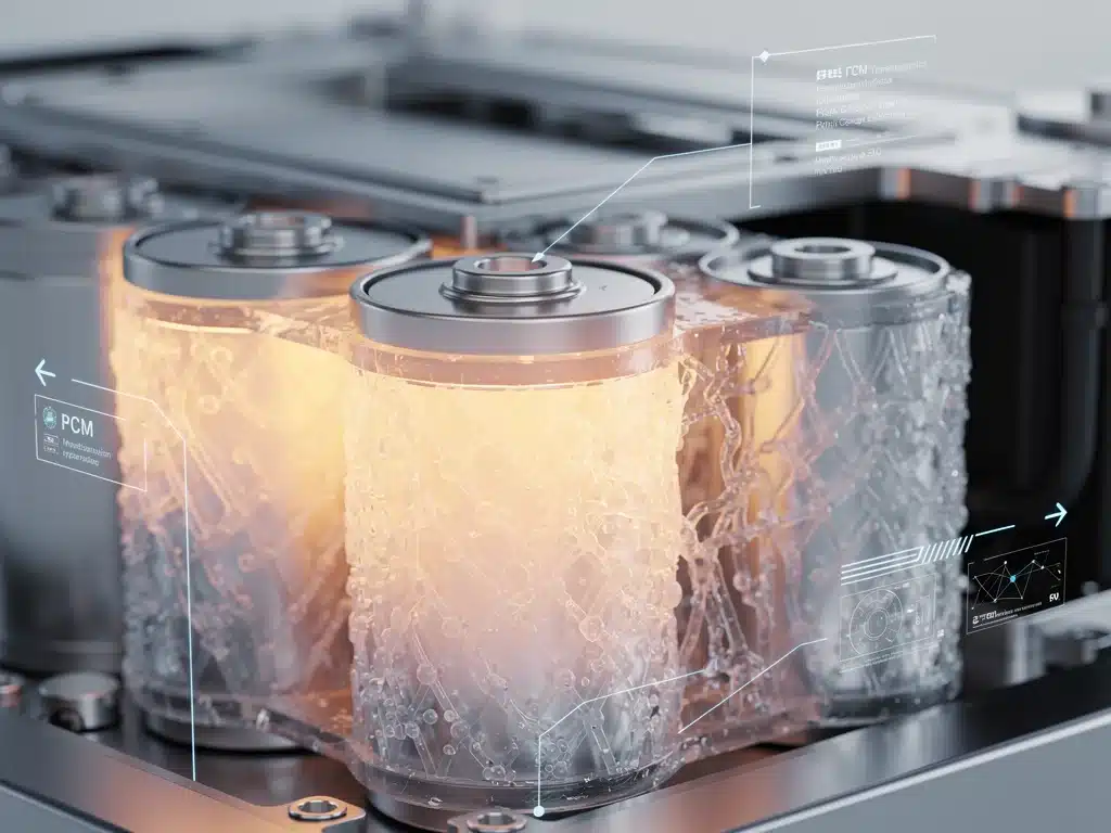 Phase-change material in EV battery module
