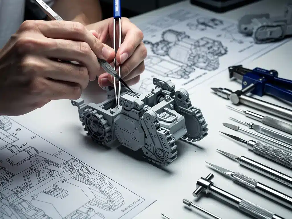 Craftsmanship in scale model prototype assembly