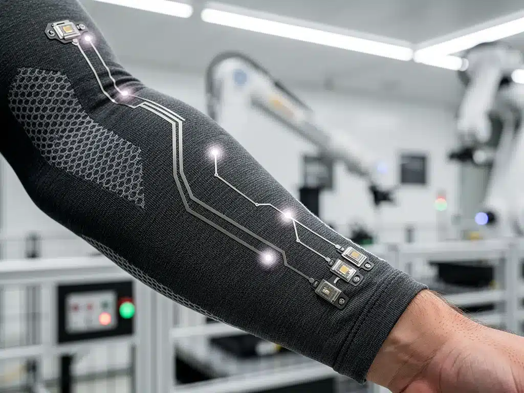Smart textile integration in modern workwear for real-time monitoring